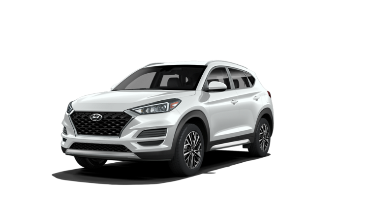 2021 Hyundai Tucson SEL - vehículo de renta sobre fondo blanco