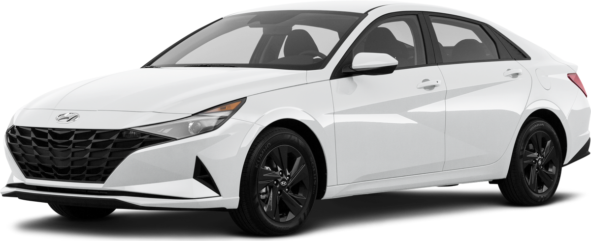 2021 Hyundai Elantra SEL - vehículo de renta sobre fondo blanco
