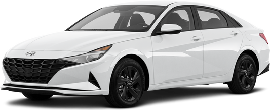 2021 Hyundai Elantra SEL - vehículo de renta sobre fondo blanco