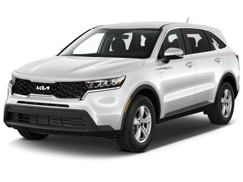 2023 Kia Sorento LX - vehículo de renta sobre fondo blanco